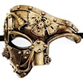 Miniatyrbild 1 av 3: Cosplay Steampunk ghost mask mekanisk utrustning, halvansikte Halloween kostum, julfest tillbehör