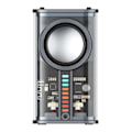 Miniatyrbilde 7 av 8: transparent mecha trådløs bluetooth høyttaler lyd lys rytme subwoofer TWS stereo Cyberpunk musikk senter