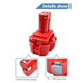 Miniatyrbillede 7 af 7: 9,6V 3,5Ah Ersatzakku für Makita Power Tool Batteri