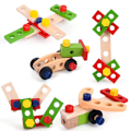 Pikkukuva 3 / 8: Koulutus Montessori Lapset lelut Puinen Toolbox Pretend Play setti