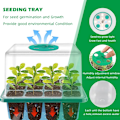 Miniatyrbild 3 av 6: Full Spectrum LED Grow Light with Fröplanta Bricka Plant Frö Start Brickor Växthus Odling Brickor med Hål 12 Cell Per Bricka