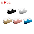 Miniatyrbild 7 av 7: 5 bitar Typ C Metal Damm Plug För Samsung Xiaomi Huawei Universal Typ-C Laddning Port Protector Stopp Anti-damm Damtät