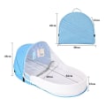 Miniatyrbillede 2 af 4: Baby seng vugger nyfødte sovende rede rejse senge foldbar babynest myggenet bassin spædbarn sove kurv