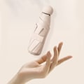 Miniatyrbillede 3 af 8: Kapsel paraply solrig og regnfuld Dualuse Regnfast Sol beskyttelse Udendørs Rejse Bærbar Mini paraply
