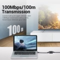 Miniatyrbillede 6 af 9: Vention RJ45 Splitter 1 til 2 RJ45 Splitter Netværk Adapter Hun Netværk Extender Forlænger Stik til Bærbar Ethernet kabel
