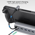 Pikkukuva 4 / 7: Telakointi asema yhteensopiva Steamin kannen 6-in-1 Steam kansi telakka HDMI 4K@60Hz Gigabit Ethernet 3 USB-A 3.0 lataus USB-C