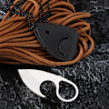 Miniatyrbillede 2 af 5: Praktisk K skede Ring Ornament Udpakning Essential Kniv Rustfrit Stål Daglig Bærbar Udendørs Kniv