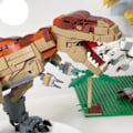 Miniatyrbillede 6 af 9: Jurassic Indominus Rex Dinosaur World Model Building Blocks City Triceratops Velociraptor