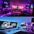 Miniatyrbild 6 av 7: Hög kvalitet LED Strip Ljus RGB APP Kontroll Färgskiftande Ljus med 24 tangenter Fjärrkontroll Läge för Rumsdekoration Bluetooth RGB