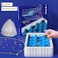 Miniatyrbild 2 av 10: Battle Chess with Magnetic Efect Educational Checkers Game Portable Chess Board