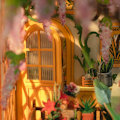 Miniatyrbillede 7 af 8: Robotime Rolife Garden Hus Bog Nook Kit Bog hylde indsats Nem saml legetøj