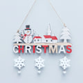 Miniatyrbild 3 av 7: Trä Jul Hänge Dörr Hängande Ornament För Hem Vägg Jul Träd Dekor
