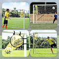 Miniatyrbild 3 av 8: 2 bitar Fotboll Target Net Fullbart Fotboll Träningsnät