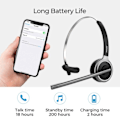 Pikkukuva 4 / 8: M5 Bluetooth 5.0 kuulokkeet langaton pään päällä kohina vaimennus kuulokkeet kristalli kirkas mikrofonilla