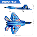 Miniatyrbilde 6 av 7: F22 Raptor RC Plane 2,4G 2CH Fjernkontroll Kontroll Flying Glider Med LED Lights EPP Foam Fly Leker For Barn