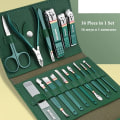 Miniatyrbillede 2 af 4: 16 stykker Negle Cutter Set Rustfrit Stål Negle Clippers Set
