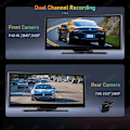 Miniatyrbild 3 av 7: 10,26" Dash Cam Rearview Kamera Wifi Carplay & Android Auto 4K DVR GPS Navigation Video Inspelare