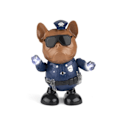 Miniatyrbild 1 av 5: Promenader Dans Polis Hund Robot LED Blinkande Ljus Musik Smart Interaktiv Elektronisk Sång Barn Leksak