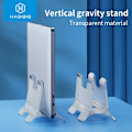 Miniatyrbillede 2 af 7: Lodret Laptop Stativ Transparent Desktop Gravity Holder Notebook Support For MacBook Pro Air Surface Book Bærbare computere