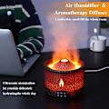 Miniatyrbillede 6 af 6: Ild flamme luft fugter aroma diffuser æterisk olie med fjernbetjening vandmænd til hjem duft