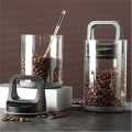 Miniatyrbillede 5 af 7: Klar beholder kaffe dåser udluftet og vakuum forseglet bønner frisk opbevaring tank