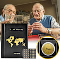 Miniatyrbild 2 av 7: Bärbar Mynt Samling Set 300 Paneler Pvc Transparent Lösblad Filateliskt Bok Album