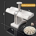 Miniatyrbillede 5 af 6: Fuldt Automatisk Dumpling Maskin Dobbelt Hoved Press Dumplings Mold