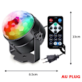 Miniatyrbilde 7 av 7: 7 farger Strobe lys lyd aktivert scene med fjernkontroll disco ball lamper for hjem