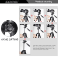 Miniatyrbilde 3 av 6: Profesjonell Bærbar Reise Aluminium Kamera Stativ og Pan Head for SLR DSLR Digital Kamera