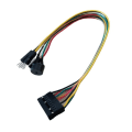 Miniatyrbild 1 av 4: Allt-i-ett PC Gör-det-själv Värd Högtalare / Återställ & Strömbrytare / HDD LED Jumper Line Flat Kabel Byt Q-kontakt För ASUS  Moderkort