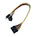 Miniatyrbilde 1 av 4: Alt-i-ett PC DIY Vert Høyttaler / Tilbakestill & Strøm Switch / HDD LED Jumper Line Flat Kabel Skift Q-kontakt For ASUS  Hovedkort