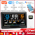 Miniatyrbild 2 av 7: Hög kvalitet WIFI Smart Väder Station Inomhus Ute Temperatur Fuktighet Mätare Väder Prognos Multifunktionell Väder Väckarklocka