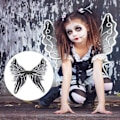Miniatyrbillede 6 af 6: Fairy Wings Børn Sort Sommerfugl Vinger Sort Engel Halloween kostumer