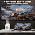 Miniatyrbild 5 av 8: Android 11 Projector med WiFi 6 och Bluetooth Smart Mini Portable Projector
