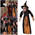 Pikkukuva 2 / 6: Halloween Noita Aave Sisustus Kauhu riipus Hehkuva pilkku Rekvisiitta Sähkö lelut