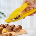 Miniatyrbilde 6 av 10: 2 i 1 rustfritt hurtig kastanje åpner maskin valnøtt tang klips kutter åpner mutter knekker shell kjøkken verktøy
