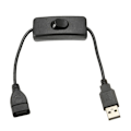 Pikkukuva 4 / 4: 28 cm USB kaapeli kytkimellä ON/OFF kaapeli jatkoa kytkin USB LED merkkijonoa varten USB gadget USB virta lähde laite työkalut