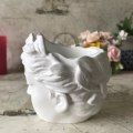 Miniatyrbild 5 av 5: Cement Människa Flicka Ansikte 3D Blomster Kruka