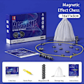 Miniatyrbillede 7 af 9: Magnetisk Slag Skak Uddannelsesmæssigt Dam Spil Bærbart Skak Bræt Fest forsyninger Skak Set