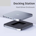 Pikkukuva 2 / 7: USB C keskitin kiintolevy kotelo C-tyypin telakka asema Macille mini 2,5 SATA NVME M.2 SSD kotelo