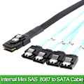 Pikkukuva 2 / 6: Mini SAS kaapeli SFF-8087 SATA Mini SAS Breakout kaapeli SFF8087 SATA
