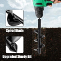 Miniatyrbillede 3 af 7: Have snegl bor bit værktøj stål plantemaskine snegl bor snegl stolpe hul graver blomster beplantning hul graver bor