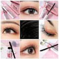 Miniatyrbillede 5 af 7: 12ml fiber vipper sort mascara vandtæt ingen udtværing krøller øjenvipper extension colossal mascara