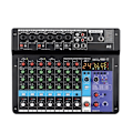 Miniatyrbild 6 av 6: Professionell Ljud Mixer 8-Channel Ljud Mixing Console A8 Support Bluetooth USB 48V Ström Gränssnitt