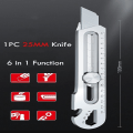 Pikkukuva 6 / 11: Alumiini Seos 6 1 tasku Utility veitsi Monitoiminen Heavy Duty Box leikkuri