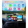 Miniatyrbilde 8 av 8: 10,26" 4K Dash Cam ADAS Wireless Carplay & Android Auto Car DVR