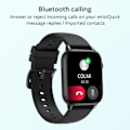 Miniatyrbillede 9 af 10: C60 Smartwatch 1,9 tommer Fuld Skærm Bluetooth Opkald Hjerte Søvn Monitor 19 Sport Modeller Smart Ur