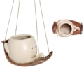 Miniatyrbild 5 av 6: Creative Swing Planter Söt Leende Ansikte Hängmatta Växt Kruka Hängbar Suckulenter Växter Kruka