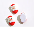 Miniatyrbillede 7 af 7: 20 stykker Søde Mini Tegnefilm Jule Serie Harpiks Figurin Håndværk Flatback Cabochon Ornament