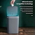 Miniatyrbilde 4 av 7: 16L Automatisk Sensor Søppelbøtte Elektrisk Berøringsfri Smart Bin Kjøkken Bad Vanntett Bøtte Søppel